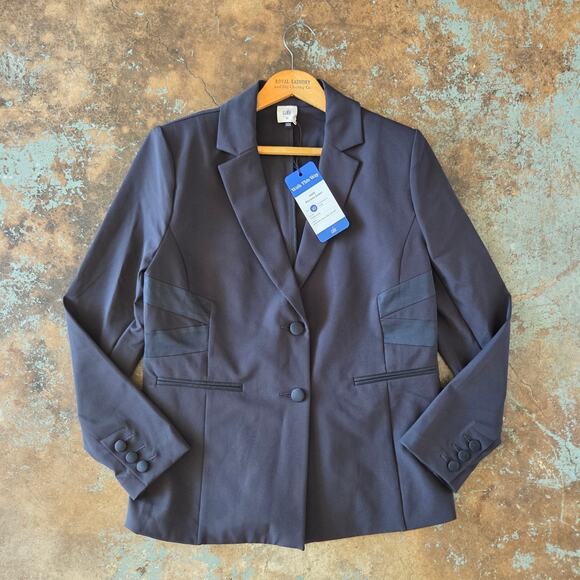 CABI Keynote Jacket Blazer Size 10 NWT Classic Navy #6465 Spring ‘24 Corpcore - Picture 2 of 7